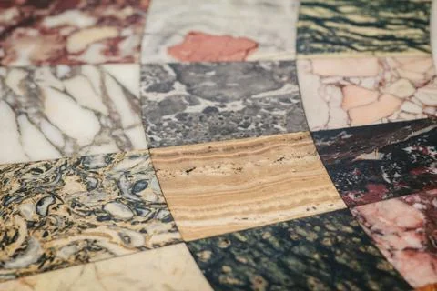 Different textures of marble Stock Photos