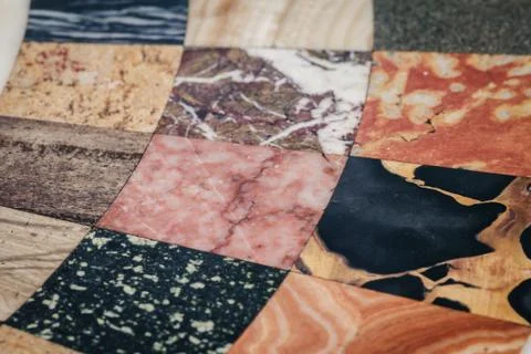 Different textures of marble Stock Photos