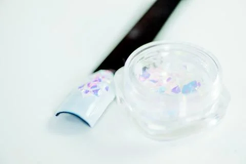 Different things for manicure on a table Stock Photos