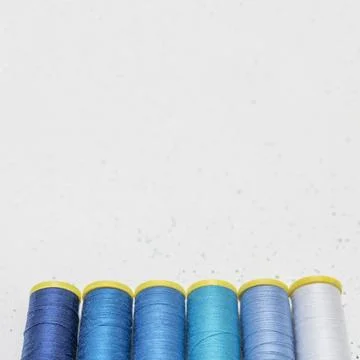 Different threads frame with copy space high angle 写真素材