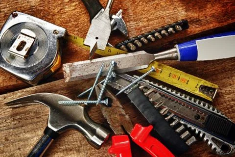 Different tools Stock Photos