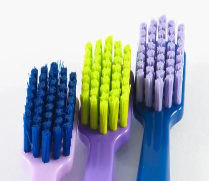 Different toothbrushes Stock Photos