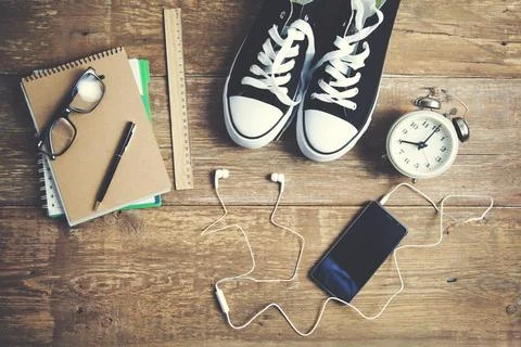 Different travel items Stock Photos
