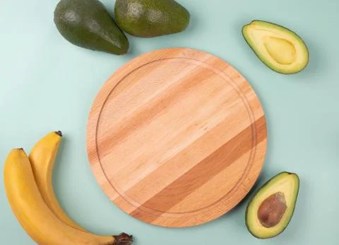 Different tropical fruit. minimalism style Stock Photos