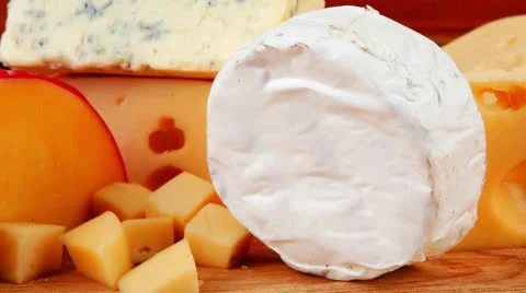 Different type of cheese Vídeos de archivo 25090852