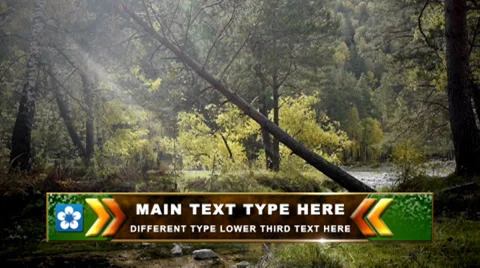 Different Type Lower Third Stock After Effects