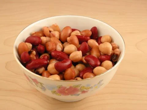 Different types of beans Stock Photos