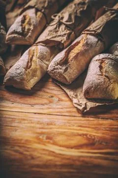 Different types of bread Stock Photos