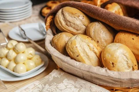 Different types of bread Stock Photos