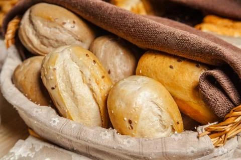 Different types of bread Stock Photos