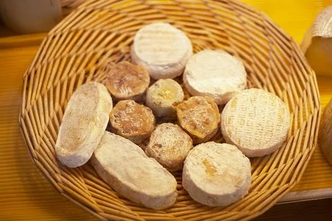 Different types of cheese for the festive New Year's table Stock Photos