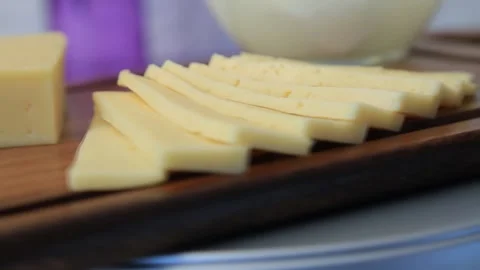 DIFFERENT TYPES OF CHEESES Stock Footage 155653391