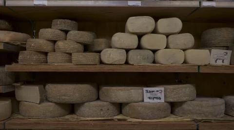 Different types of cheeses Stock Photos