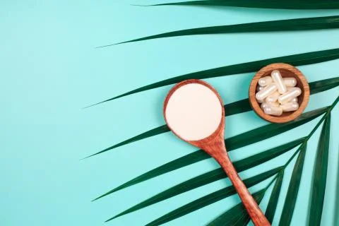 Different types of collagen Stock Photos