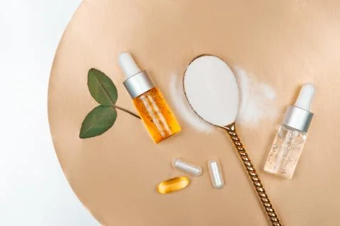 Different types of collagen Foto stock