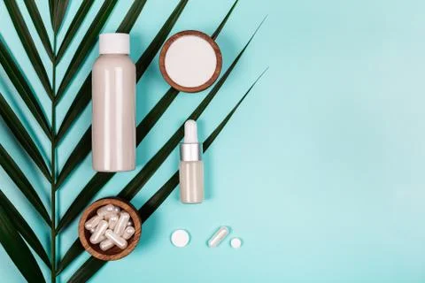 Different types of collagen Stock Photos