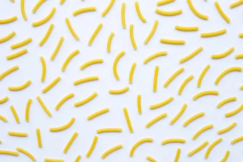 Different types of dry pasta on white. Stock Photos
