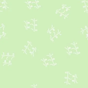 Different types of false eyelashes line seamless pattern Stock Illustration