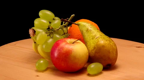Different types of fruit. Stock Footage 35526845