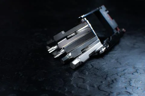 Different types of hex keys. Working instruments for maintenance repairing .. 스톡 사진