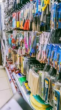 Different types of kitchen utensils Stock Photos