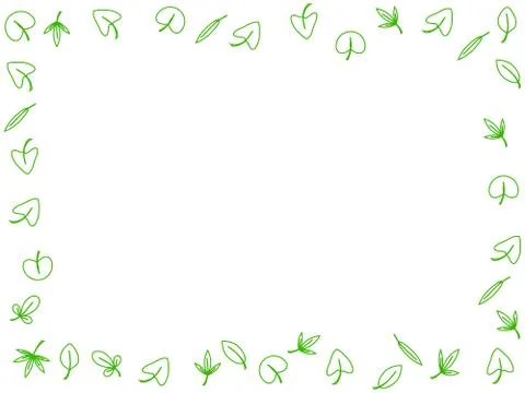 Different types of leaves Stock Illustration