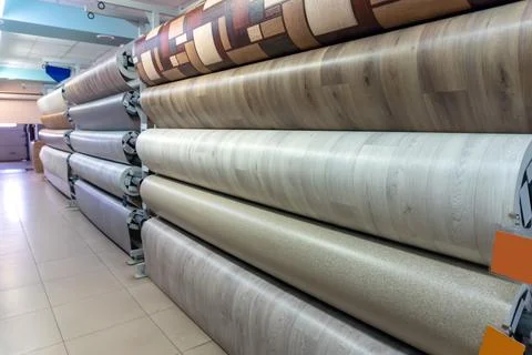 Different types of linoleum Stock-Fotos