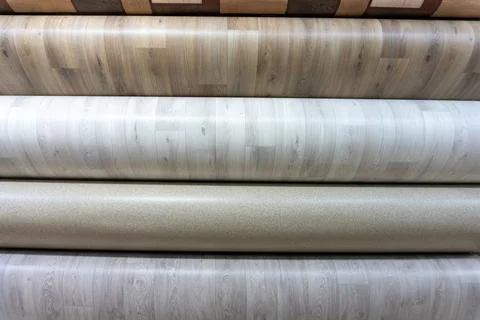 Different types of linoleum Stock Photos