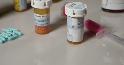 Different Types Of Medicine Stock Footage 243267404