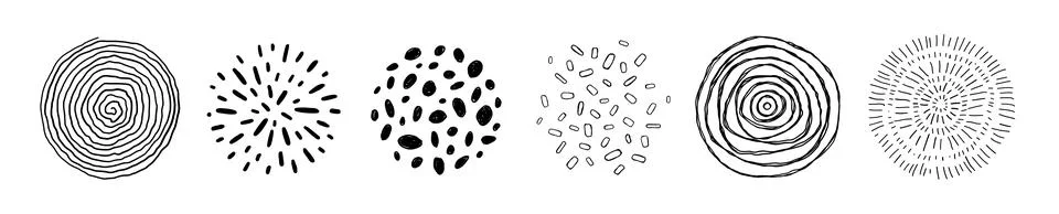 Different types of patterns vector. Stock Illustration