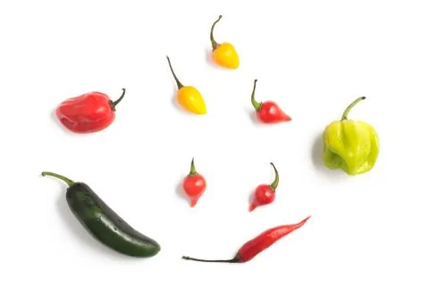 Different types of Pepper Spice Stock Photos