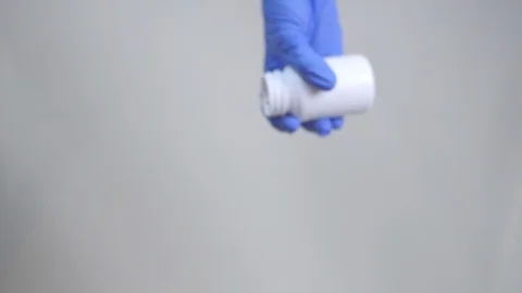 Different types pills falling on transparent surface 스톡 동영상 120210210