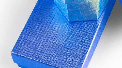 Different types of present boxes Vídeos de archivo 27539876