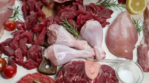 Different types of raw meat	 動画素材 329282704