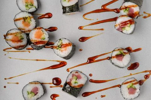 Different types of rolls Stock Photos