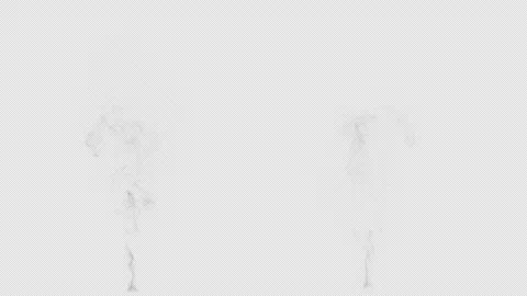 Different types of smoke on a transparent background Stock-Footage 309539125