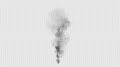 Different types of smoke on a transparent background Video stock 312103949