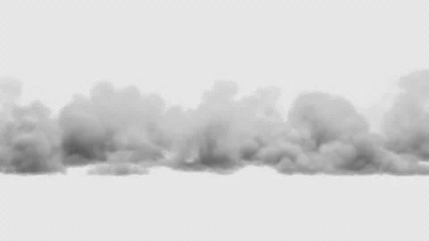 Different types of smoke on a transparent background Stock-Footage 312104330