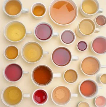 Different Types Of Tea Stock Photos