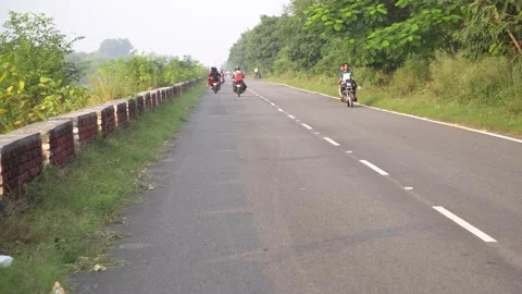 Different types of traffic moving on the open road 動画素材 217532888