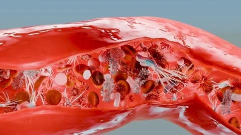 Different types of virus and bacteria and microbe and germs set, organism Stock Footage 285936147