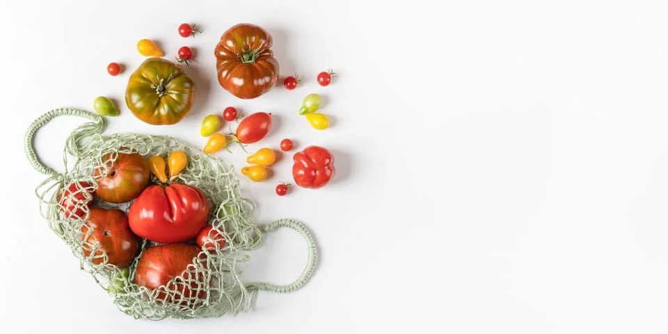 Different varieties of tomatoes Stock Photos