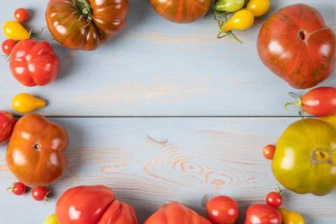 Different varieties of tomatoes Stock Photos