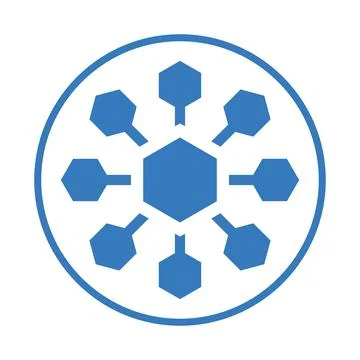 Different, variety, big data icon. Blue color design. Stock Illustration