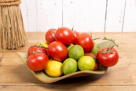 Different vegetables presented in a nice flat Stock Photos