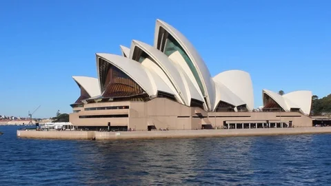 DIfferent view of Opera House in Sydney Stock Footage 97184150