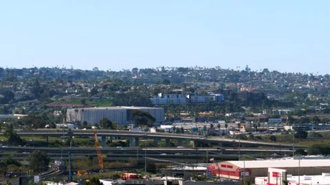 Different view of San Diego, Point Loma, Sports Arena, Pechanga Arena Stock Footage 170033259