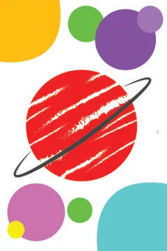 Different view of the solar system Stock Illustration