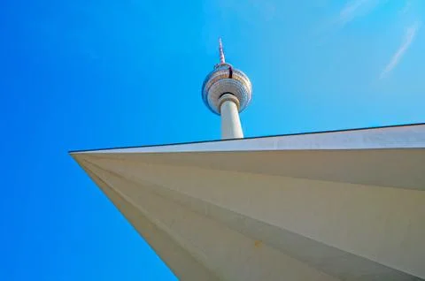 Different view of the TV Tower Stock Photos