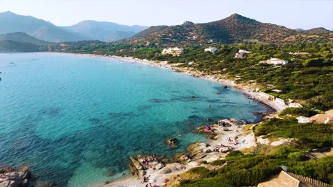 The different view of Villasimius Video stock 144210030